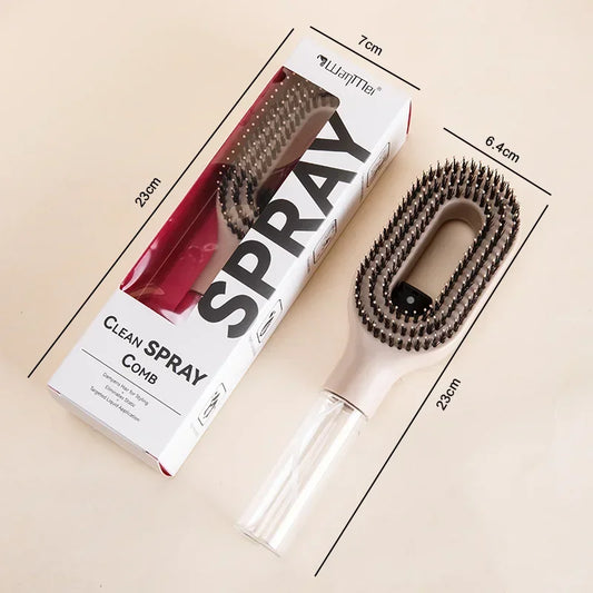 Galaxy Mist Detangle Brush™ – 2-in-1 Spray & Smooth Tool 💫 🪮