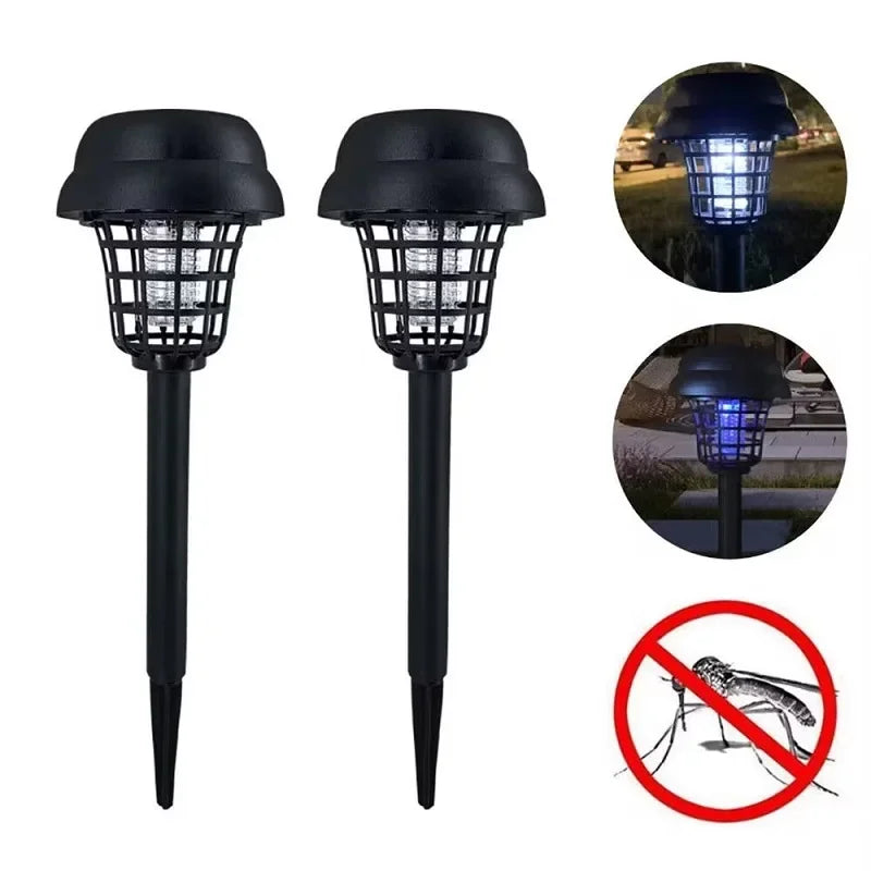 FlameGuard Solar Zapper Light Your Garden, Repel Bugs