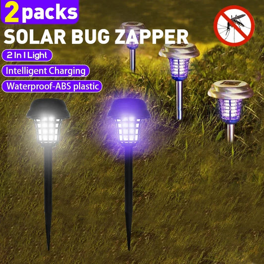 FlameGuard Solar Zapper Light Your Garden, Repel Bugs