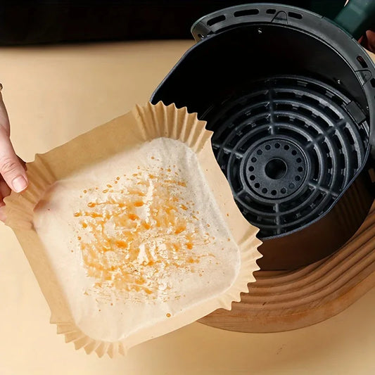 100 Pcs Non-Stick Air Fryer Paper Liners
