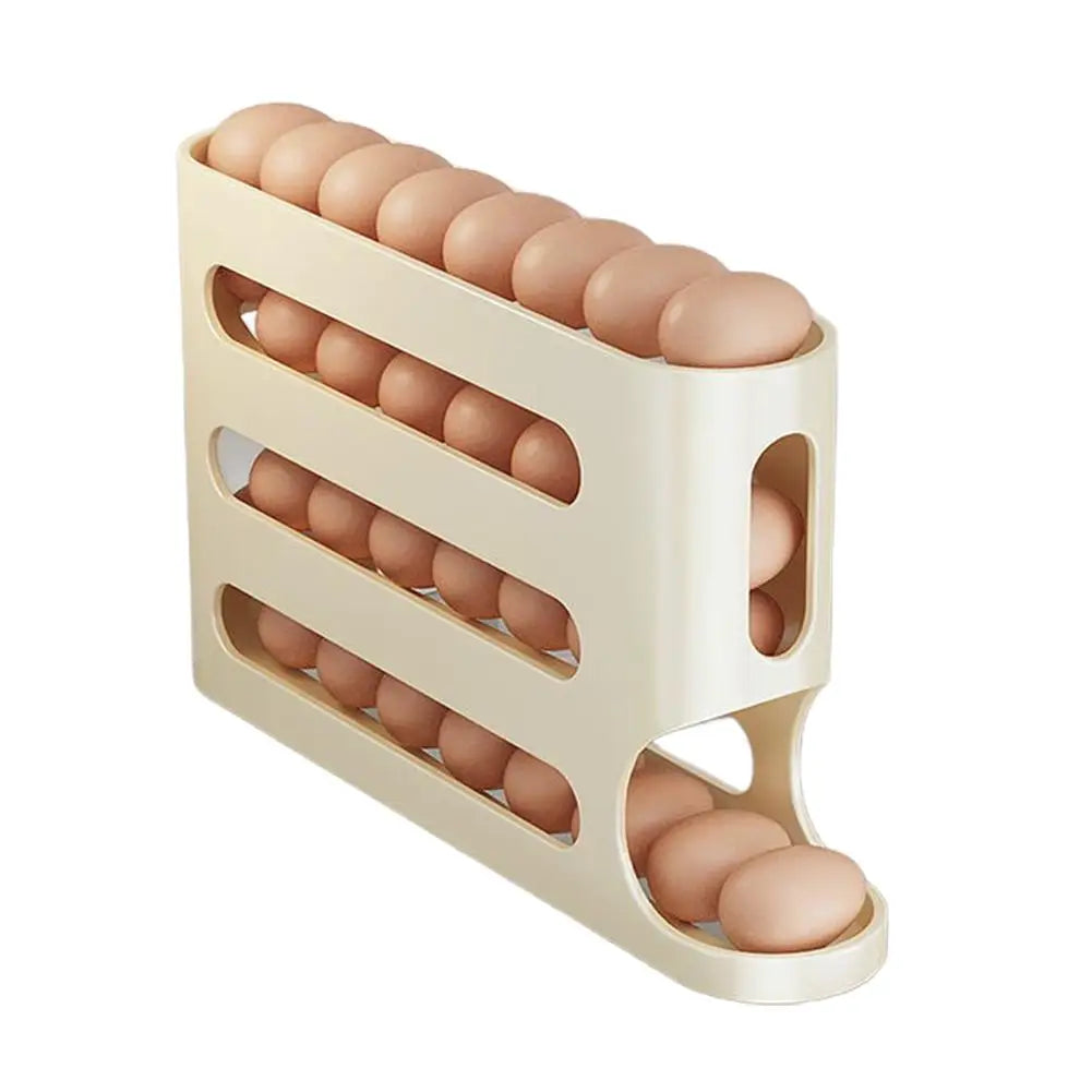 2-4-layer Slide Egg Storage Box Ladder Style Egg Box Storage Refrigerator