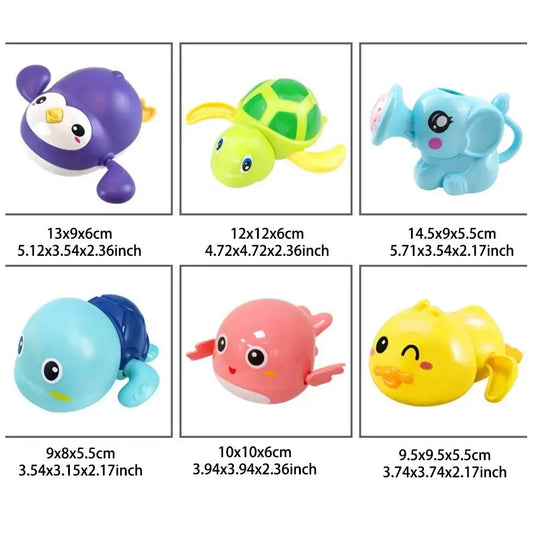 Baby Bath Toys Set – Turtle, Tortoise, Duck Swimming Pool Toy Collection