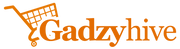 Gadzyhive logo with a shopping cart icon on a white background