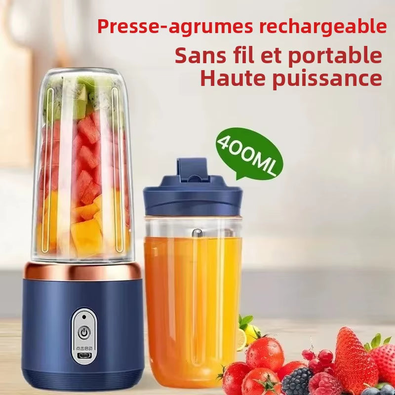 Portable USB Blender Cup | Wireless Juicer | 25000RPM | 6 Blade
