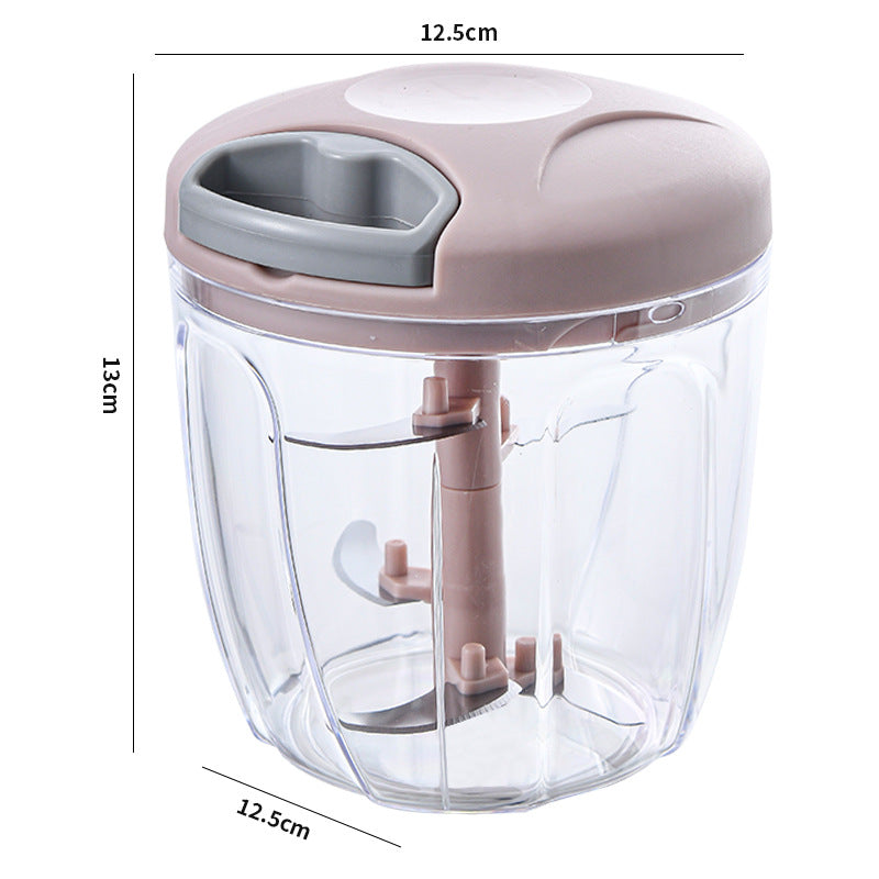 Small Manual Garlic Press & Meat Grinder, Kitchen Chopper for Food Prep