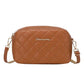 Tassel Small Messenger Bag Lingge Embroidery PU Leather Fashion Crossbody