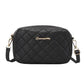 Tassel Small Messenger Bag Lingge Embroidery PU Leather Fashion Crossbody