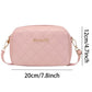 Tassel Small Messenger Bag Lingge Embroidery PU Leather Fashion Crossbody