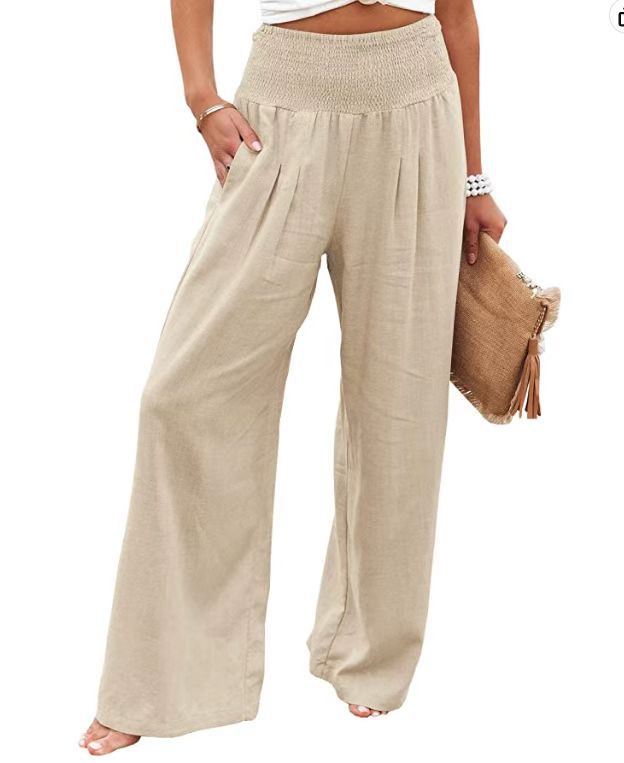 FlowEase™ Smocked Palazzo Pants 🌸✨ Comfort Meets Chic