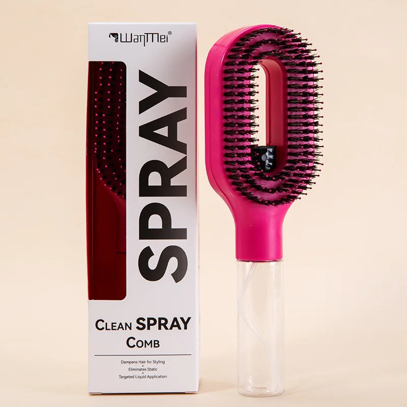 Galaxy Mist Detangle Brush™ – 2-in-1 Spray & Smooth Tool 💫 🪮