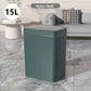 15L Smart Sensor Trash Can — Touchless Auto-Open, IPX5 Waterproof, Auto Bagging | White