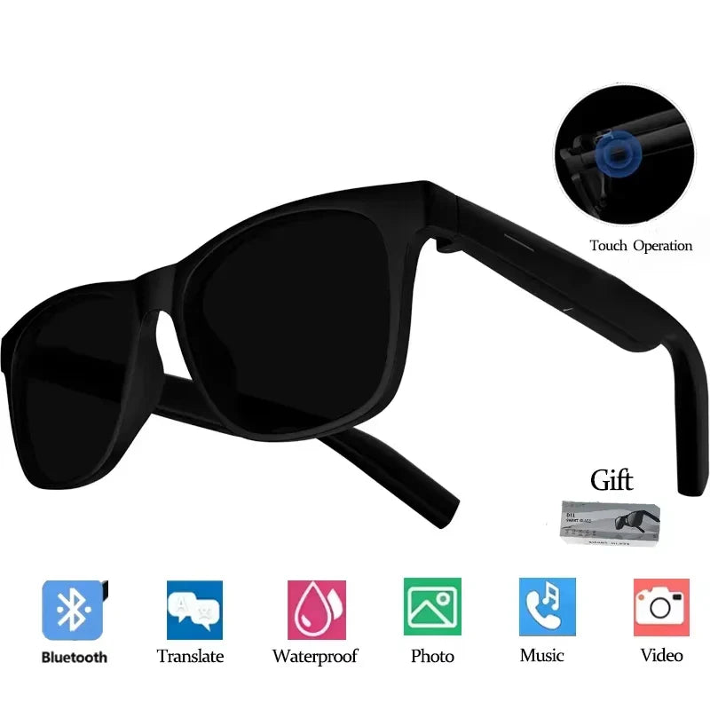 Lenovo AI Smart Glasses 8K Touch Control Photo Camera Recording Translator Voice Assistant Music Wireless Bluetooth Sunglasses