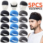 Sweat Absorbing Sports Headband for Running and Yoga