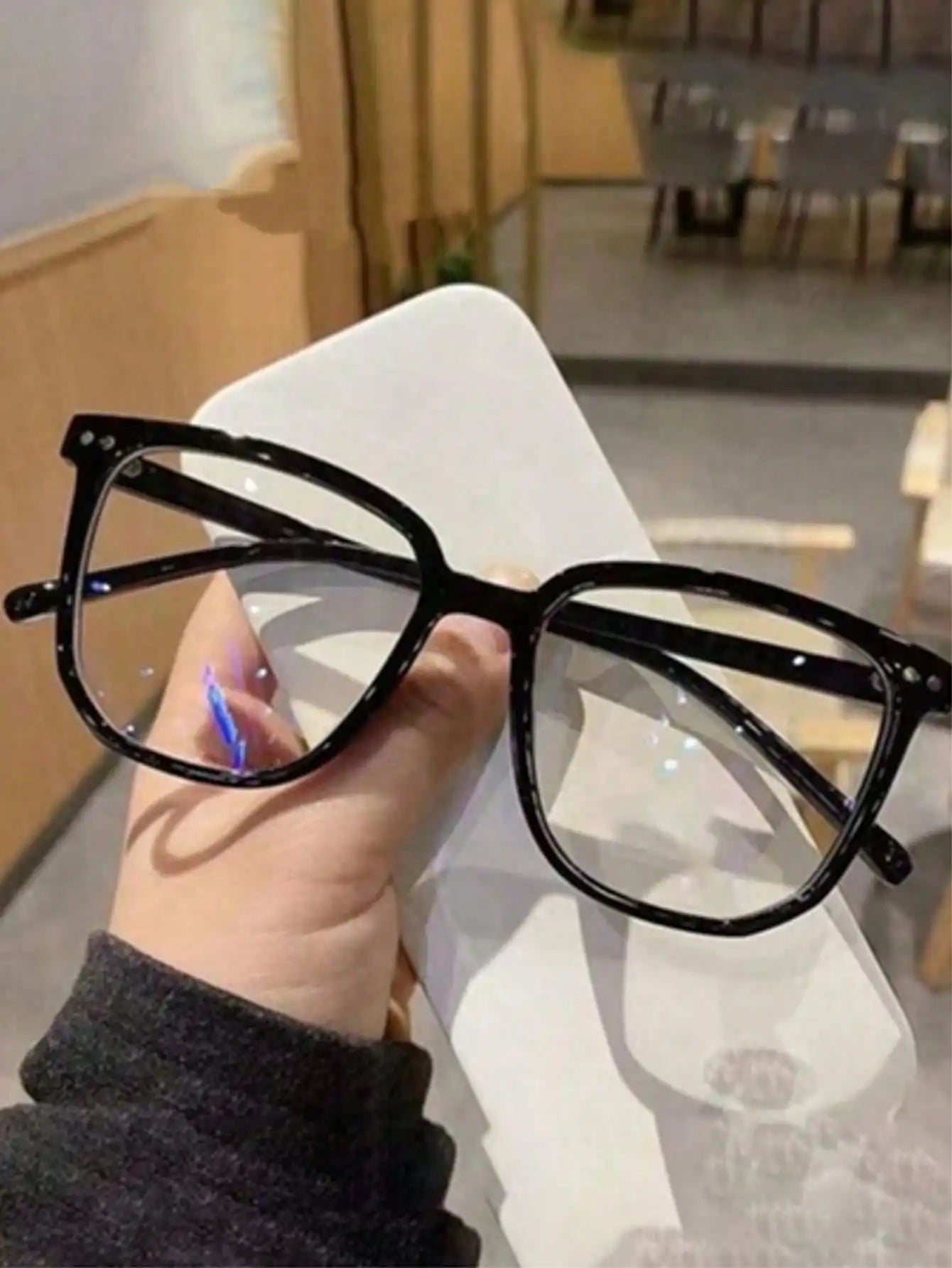 3pcs Unisex Square Frame Glasses
