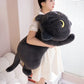 45cm kawaii Black Cat Plush Toy Doll Cute Big Cuddly Pillow Cushion Ins Black Cat Plush Toy Doll For Boy Girl Brithday Gifts