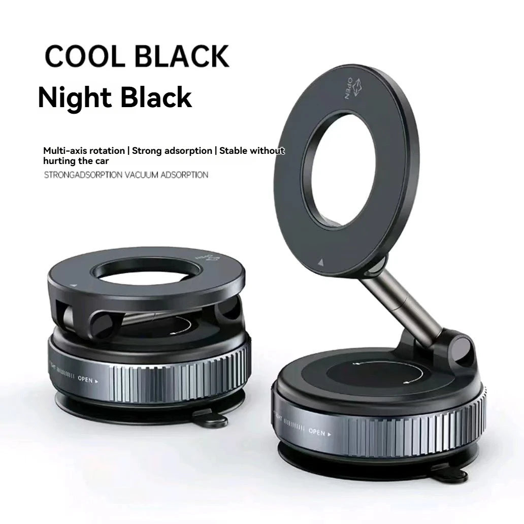 Magnetic Car Phone Holder – 360° Adjustable Vacuum Mount, Universal Fit