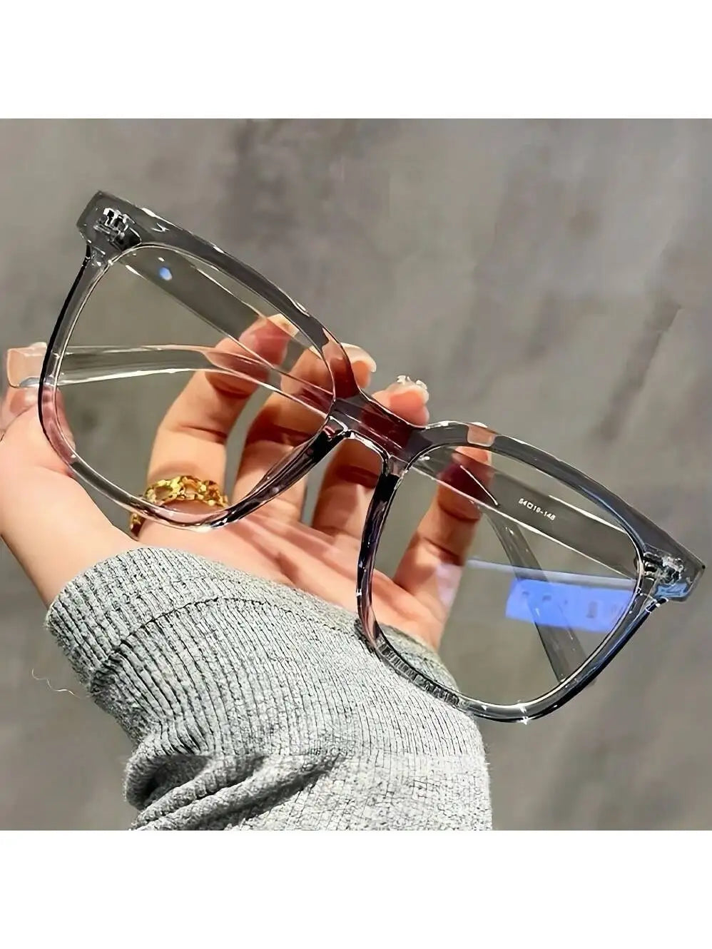 3pcs Unisex Square Frame Glasses