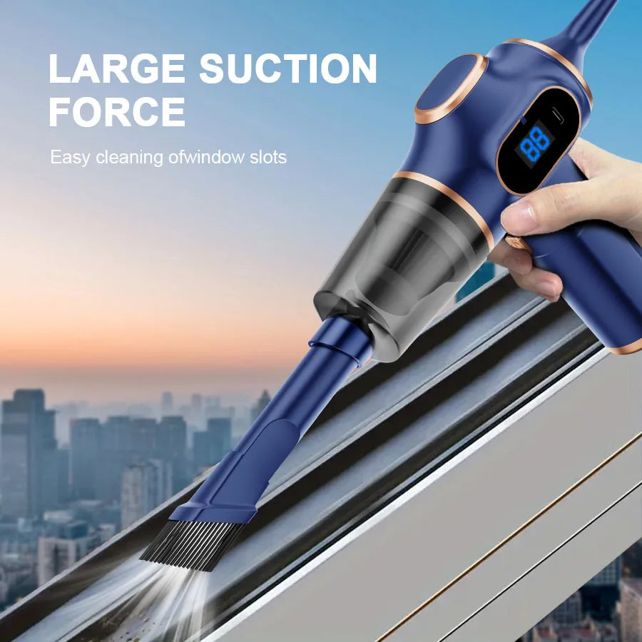 ABS Wireless Car Vacuum Cleaner Handheld HEPA Dust Filter