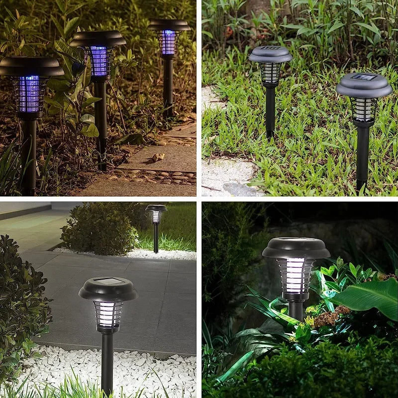 FlameGuard Solar Zapper Light Your Garden, Repel Bugs