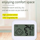 Electronic Clock Temperature Humidity Meter Weather Station for Home With Alarm LED Thermometer Thermo-Hygrometer Multifunction