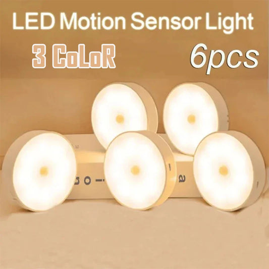 Motion Sensor LED Night Light – USB Rechargeable Wireless Closet Light