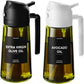 Oil Sprayer for Cooking,2-in-1 Olive Oil Dispenser and Oil Spray Bottle 470 ml