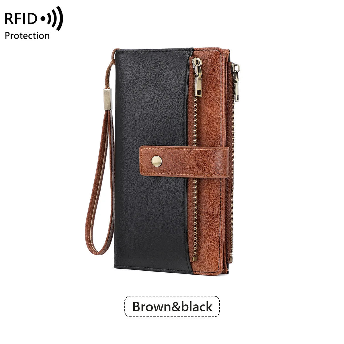 LuxeGuard™ Long Wallet 💖 — RFID Protection, Elegant Style
