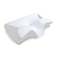 Memory foam pillow with anatomical contours for neck pain relief and abdominal support