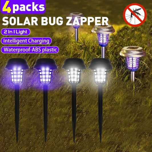 FlameGuard Solar Zapper Light Your Garden, Repel Bugs