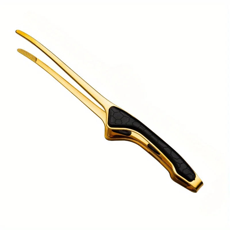 Miniature Stainless Steel Kitchen Tongs 3 Colors | Non-Slip Grip for Tiny Cooking