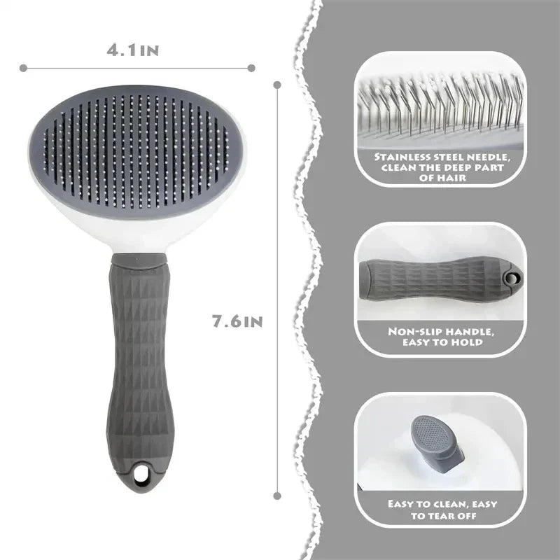 ThePetzStore™ One-Click Self-Cleaning Grooming Brush