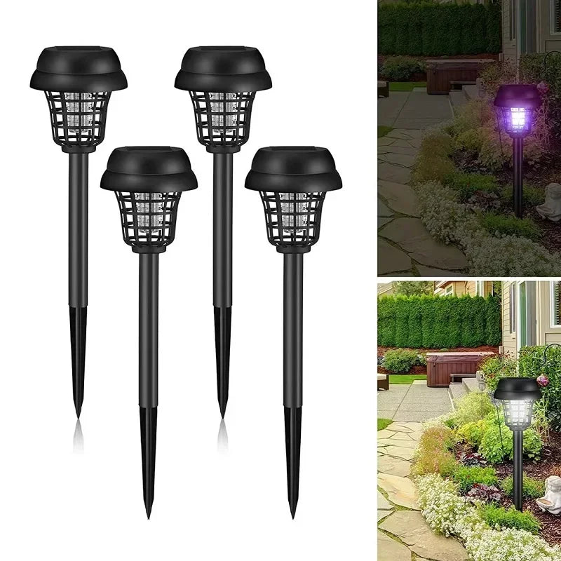 FlameGuard Solar Zapper Light Your Garden, Repel Bugs