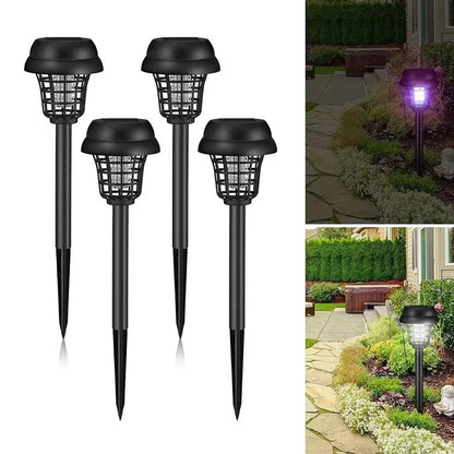 FlameGuard Solar Zapper Light Your Garden, Repel Bugs