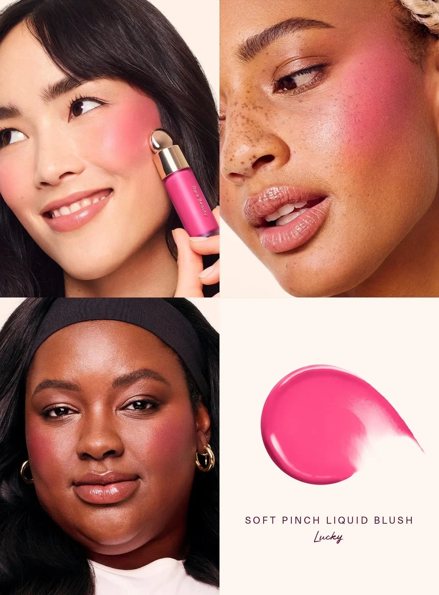 Rare Beauty Pearlescent Blush Highlighter & Lip Gloss Set,