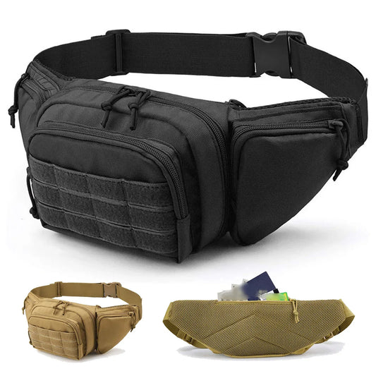 Waist Pack Belt Bag Tactical MOLLE for Outdoor Use