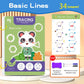 Children's Reusable Writing Workbook Set — 36 Pages with Erasable Pen