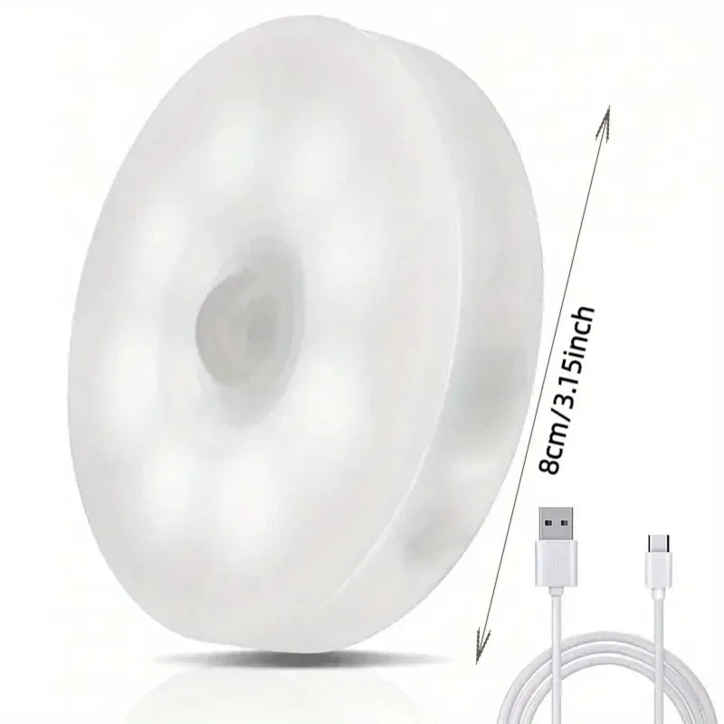 Motion Sensor LED Night Light – USB Rechargeable Wireless Closet Light