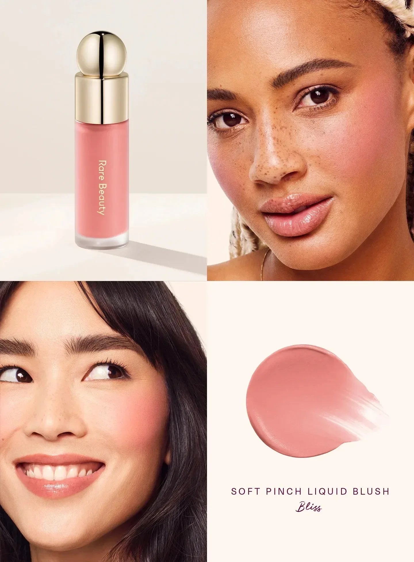 Rare Beauty Pearlescent Blush Highlighter & Lip Gloss Set,