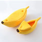 Banana Cat Bed House Cute Plush Warm Winter Pet Bed
