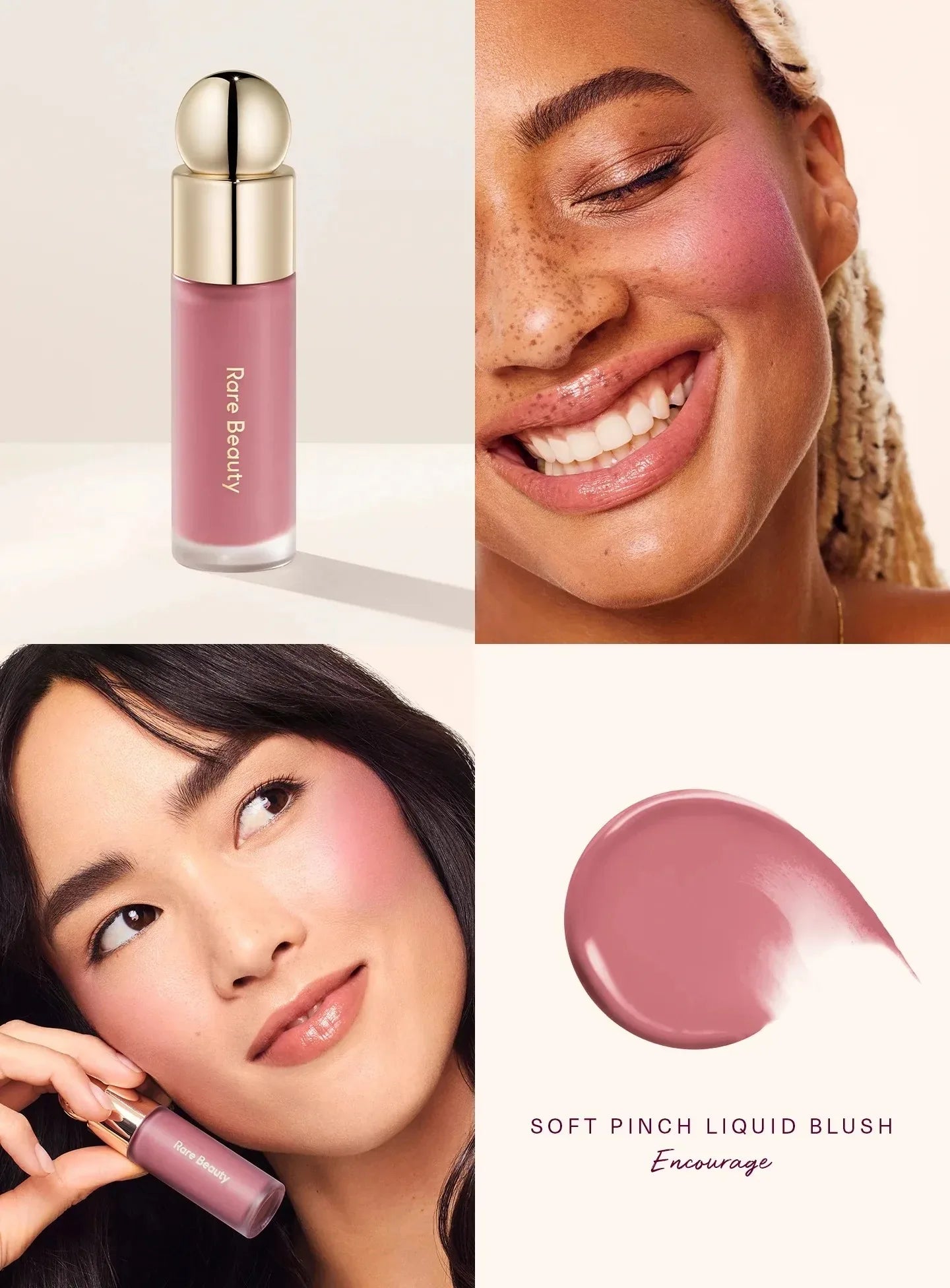 Rare Beauty Pearlescent Blush Highlighter & Lip Gloss Set,