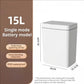 15L Smart Sensor Trash Can — Touchless Auto-Open, IPX5 Waterproof, Auto Bagging | White
