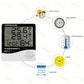 Electronic Clock Temperature Humidity Meter Weather Station for Home With Alarm LED Thermometer Thermo-Hygrometer Multifunction