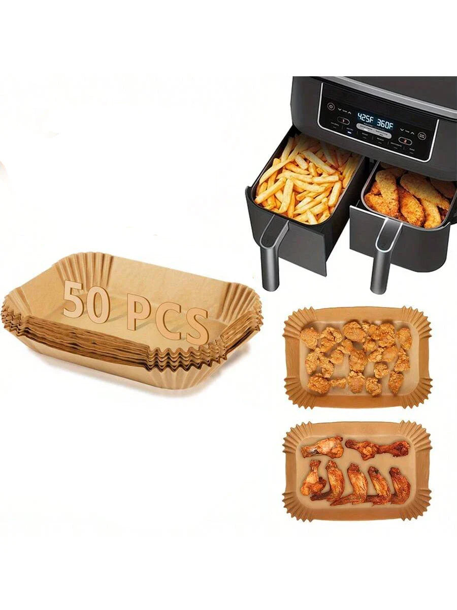 100 Pcs Non-Stick Air Fryer Paper Liners