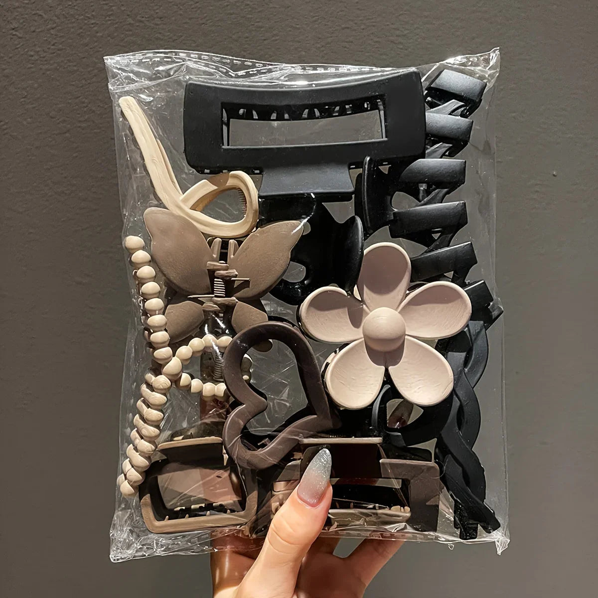 Frosted Hair Clip Set (11 pcs)