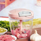 Small Manual Garlic Press & Meat Grinder, Kitchen Chopper for Food Prep