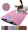 Cat Litter Mat Double Layer Pet Non Slip Big Pet Litter Box Filter Mat Wear Resistant Waterproof Anti-slip Cat Litter Mat