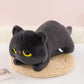 45cm kawaii Black Cat Plush Toy Doll Cute Big Cuddly Pillow Cushion Ins Black Cat Plush Toy Doll For Boy Girl Brithday Gifts