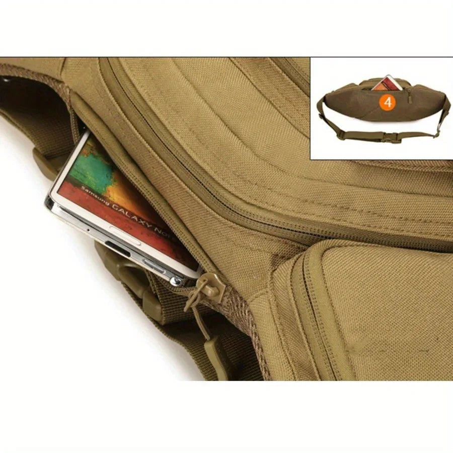 Waist Pack Belt Bag Tactical MOLLE for Outdoor Use