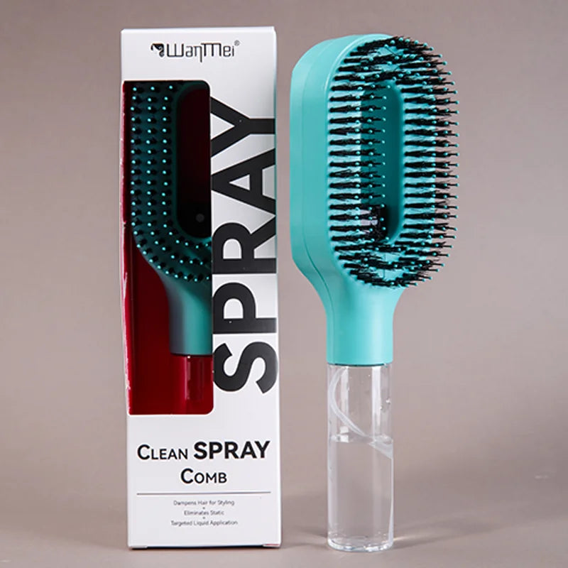 Galaxy Mist Detangle Brush™ – 2-in-1 Spray & Smooth Tool 💫 🪮