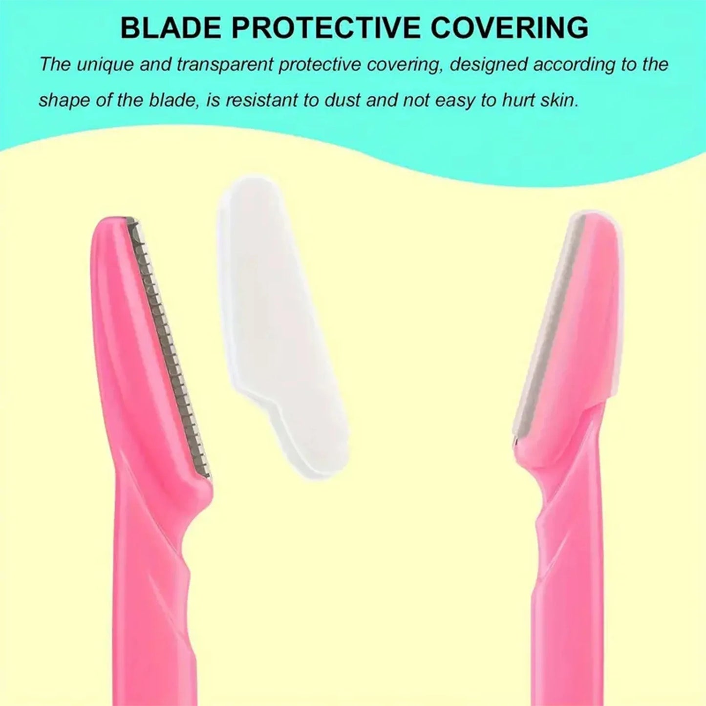 5/10/30/40 pcs Silk Edge Precision Face & Brow Razor Set